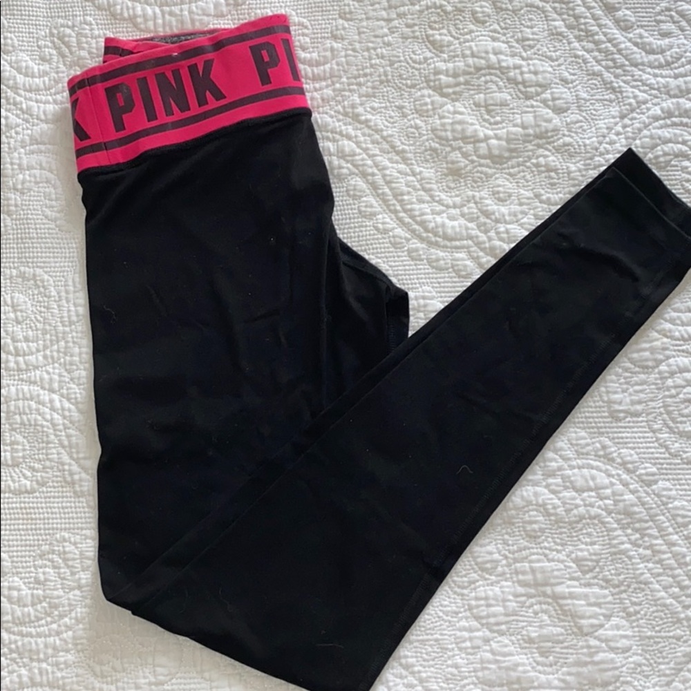 Pink reversible leggings
